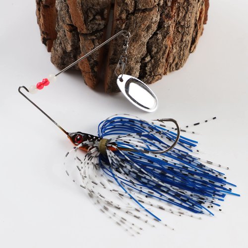 FREE FISHER 6 Pcs Fishing Lures Spinner Baits for Bass Fishing,Trout Salmon Hard Metal Spinnerbaits
