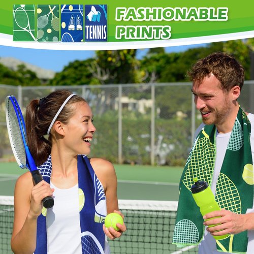 HunnmingRe 12 Count Tennis Cooling Towel Gifts 40"x12" Breathable Chilly Softball Soccer Ice Towel Tennis Golf Microfiber Fast Drying Accessories for Coach Gift Women Men