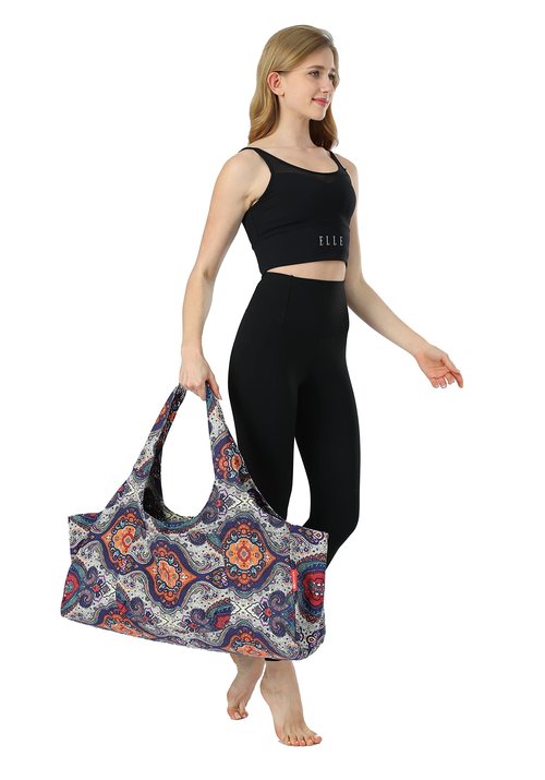 Aozora Yoga Mat Bag Large Yoga Mat Tote Sling Carrier with Pockets Fits Mats with Multi-Functional Storage Pockets Light and Durable (Celestial)
