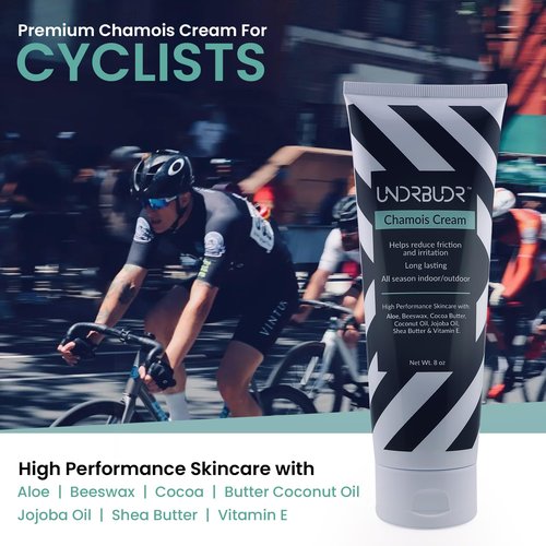 Chamois Cream Tube, Anti-Chafing Cream, Ultra Low Friction, Naturally Enriched