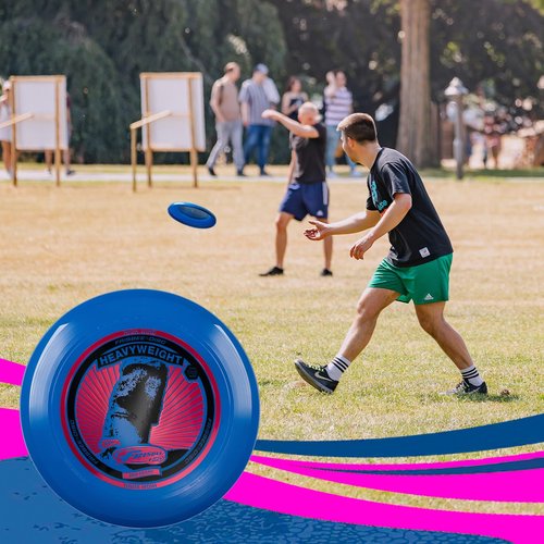 Wham-O Frisbee Heavyweight 200g, 11 Inch Long Distance and Durable Stable Flying Disc for Outdoor Activities and Family Fun - 1 Pack