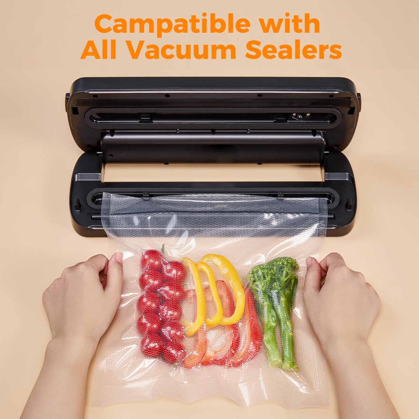 Wevac Vacuum Sealer Bags 6x50 Rolls 2 pack for Food Saver, Seal a Meal, Weston. Commercial Grade, BPA Free, Heavy Duty, Great for vac storage, Meal Prep or Sous Vide