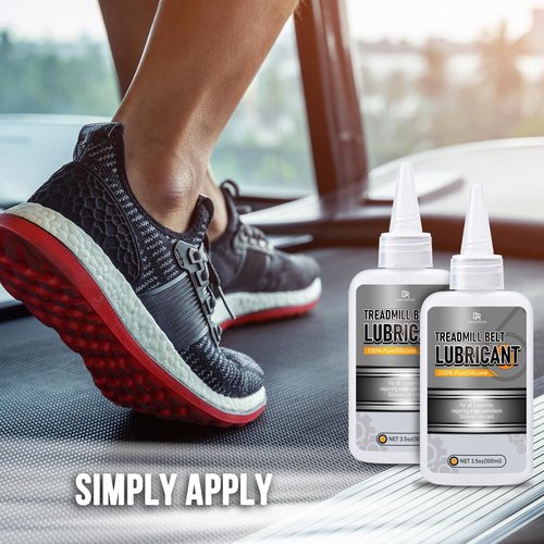 DecorRom Silicone Treadmill Lubricant - 7oz Treadmill Lube with Application Tubes, 100% Silicone Oil for Most Treadmill Lubrication - High Temperature Resistant, Non-Toxic Odorless Treadmill Oil