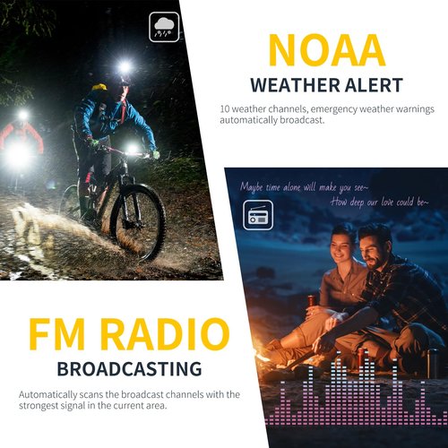 Gaswei G2Pro+ IP67 Waterproof Floating Walkie Talkies with Double PTT, FM Radio, SOS & NOAA Weather Alerts, 2W Long Range Two-Way Radios for Adults, VOX Enabled, Rechargeable Lithium Battery (4 Pack)