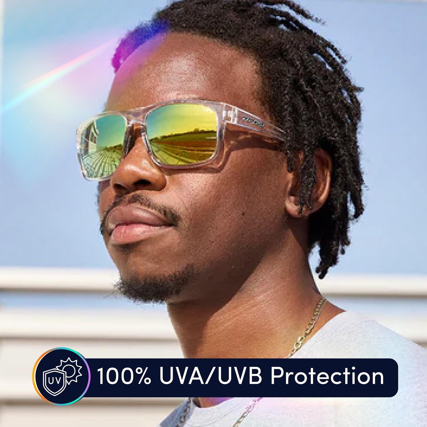 Tifosi Optics Swick Sunglasses (Crystal Clear/Smoke Yellow Lenses)