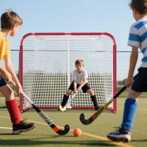 Soozier Soccer Goal, 6 x 2 ft All Weather Practice Soccer Net with Steel Frame, PE Mesh, Soccer Training Equipment for Indoor and Outdoor Use, Easy Assembly