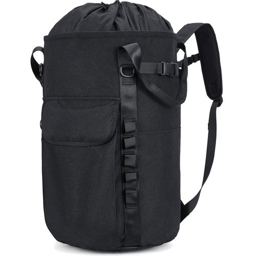 PAMLIAPY Arborist Rope Bag, 35L Tree Climbing Rope Bag, Arborist Equipment Bucket Backpack, Arborist Gear Carrier Bag with Side Pockets, Tough Rock Climbing Backpack, Rock and Tree Climbing Gear