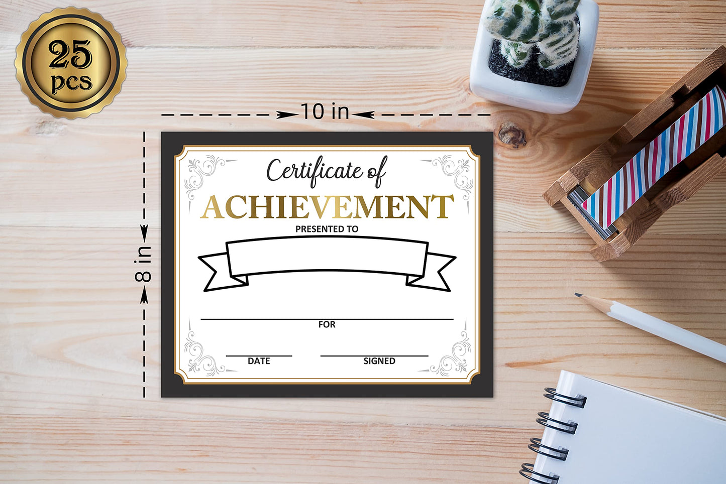 Award Certificates - Certificate of Achievement for Students, School Graduation Ceremony, Kindergarten Preschool certificates of Completion - 25 Award Certificates (aa01)