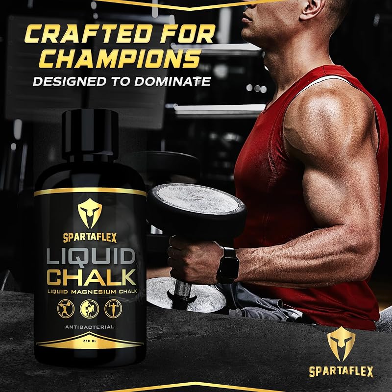 Liquid Chalk for Weightlifting & Climbing – SpartaFlex 250ml Grip Chalk