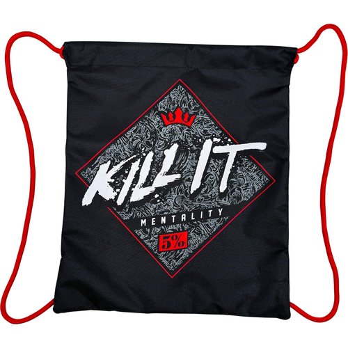 5% Nutrition Rich Piana Kill It Mentality Drawstring Workout Gym Bag