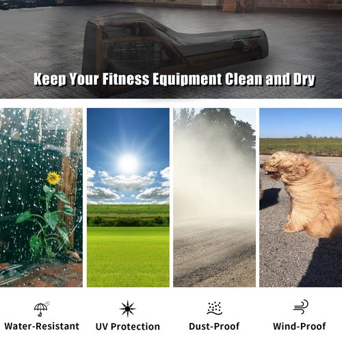Andacar Rowing Machine Cover, Cover for Hydrow Rowing Machine Waterproof Rower Cover Dustproof Fitness Equipment Protective Cover