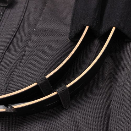 FENJANER Archery Recurve Bow Accessories Bag Takedown Bow Case with Adjustable Shoulder Strap for Hunting Shooting (Black)