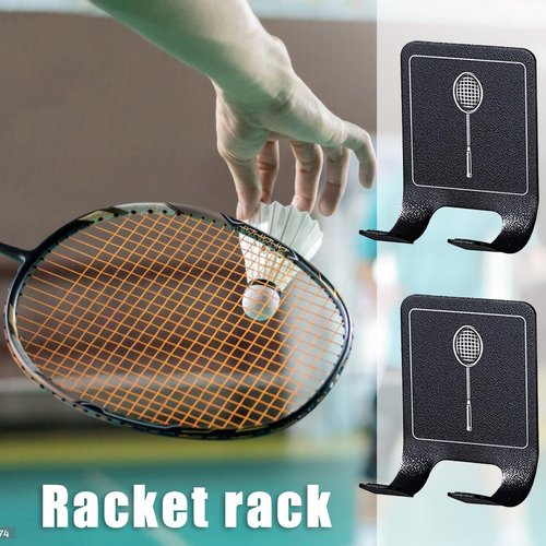 Tennis Racket Storage Rack - Wall Mount Holder for Paddles and Sports Equipment - Space-Efficient Display Stand for Garage, Gym, and Home Organization