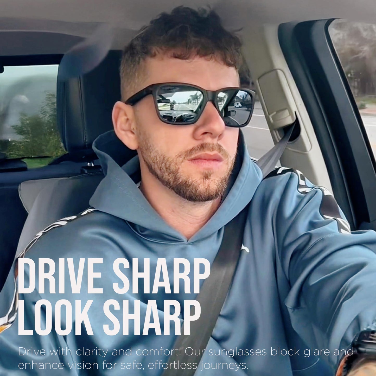 AEROX Polarized Sunglasses for Running, Golf, Fishing, Driving and Cycling - UV Protection Sports Glasses for Men, Women
