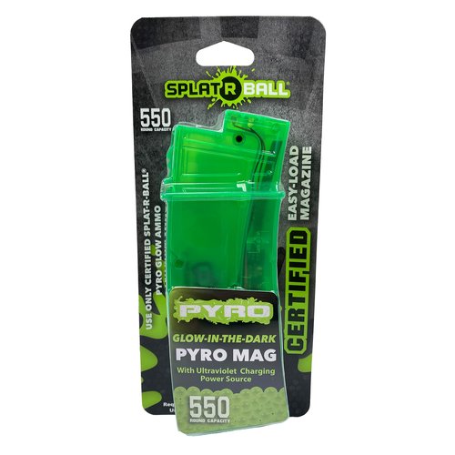 SplatRBall PYRO Magazine Glow-In-The-Dark 550 water ball rounds for blaster