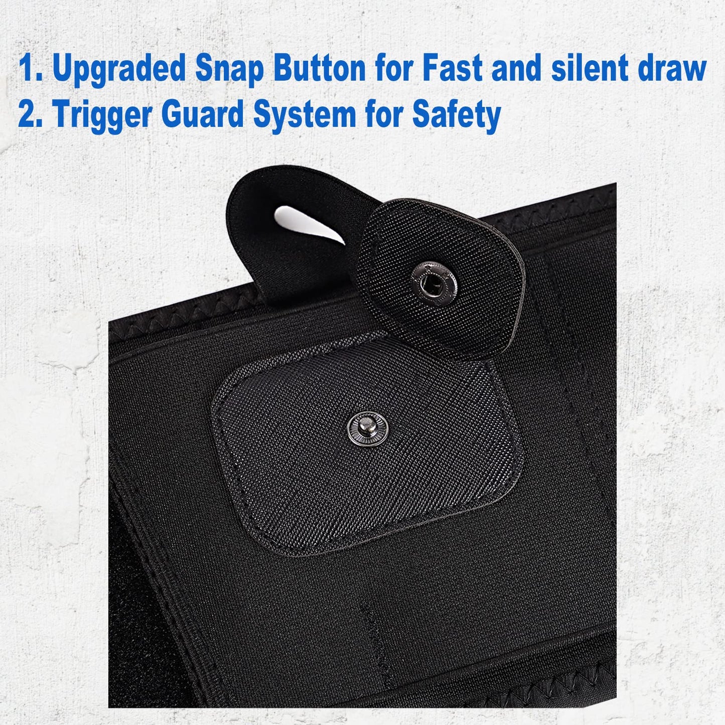 Gootus Belly Band Holster for Concealed Carry - Gun Holsters for Women and Men - Fits Glock, Ruger LCP, Taurus G2C, S&W M&P 40 Shield Bodyguard, Sig Sauer, etc