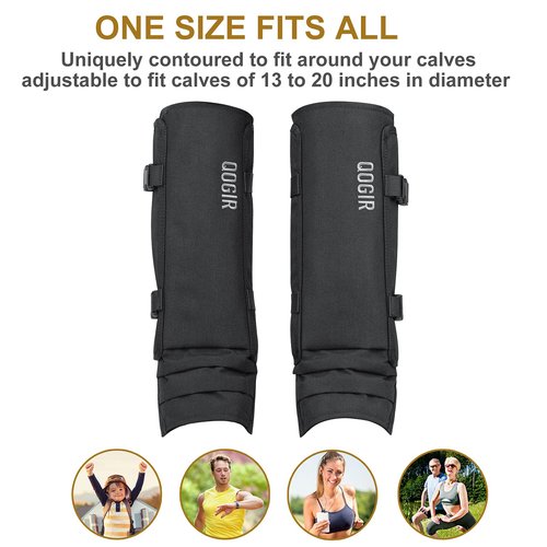 NatureBlend Leg Gaiters Hunting Gaiters, Adjustable Snow Boot Gaiters, Waterproof Snake Gaiters for Hiking Walking Skiing (Black)