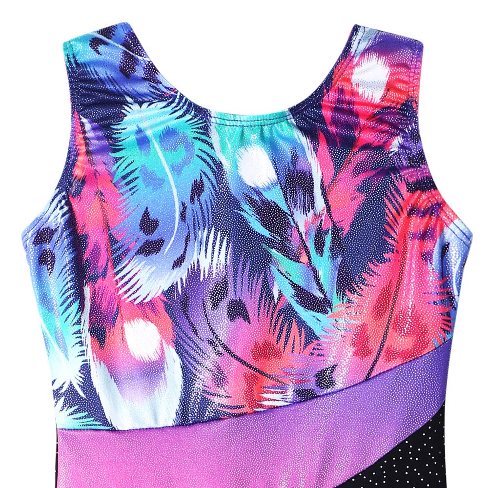 HOZIY Gymnastics Leotards With Shorts for Girls Size 9-10 Years Old Tumbling Wear Black