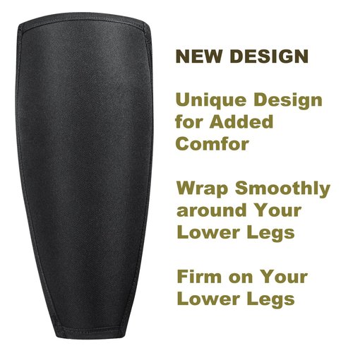 HUNTARMOR EVA Shin Guards Snake Gaiters: Semi Hard Protective EVA Resin Shell, Strong Protection for Lower Legs, Comfortable Men's Snake Proof Gaiters, Adjustable Size for Hunting Hiking