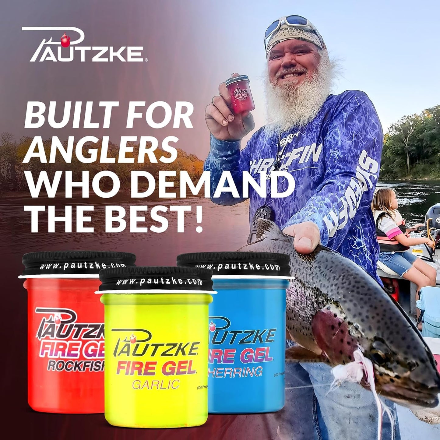 Pautzke Fishing Scent Attractant Fire Gel Bait, Bass , 1.75 OZ
