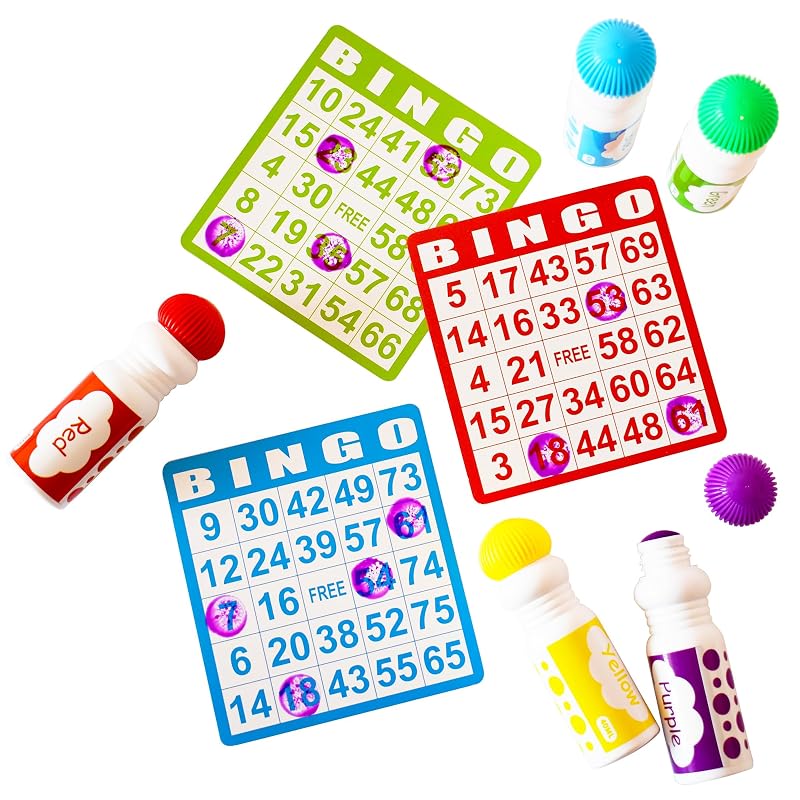 Variation 48 Yuanhe Bingo Daubers Dot Markers Set of 48, 12 Colors for Toddlers