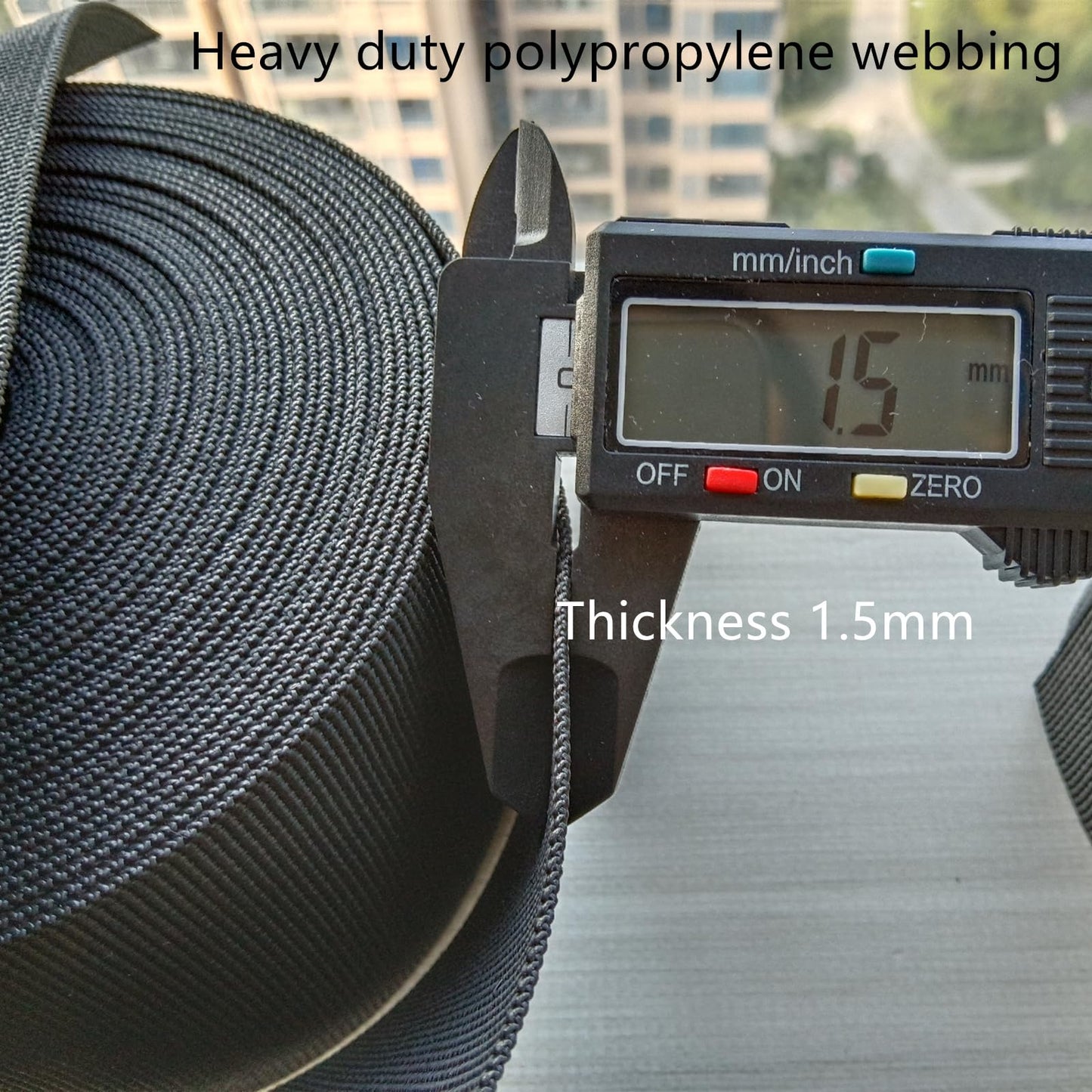 3 inch Webbing Strap for Lawn Chairs, 3" Olive Green Heavy Duty Polypropylene Webbing, 10 Yard