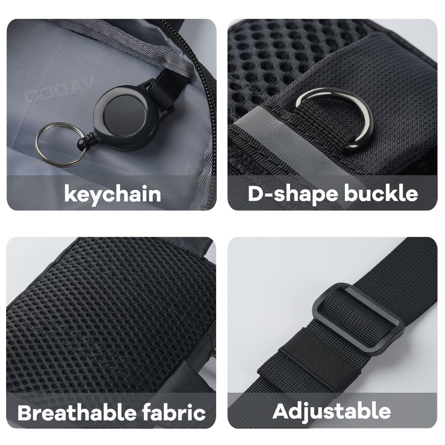 Small Sling Bag Mini Crossbody Bag with RFID Blocking Fashionable Fanny Pack for Women and Men Chest Bags for Travel