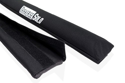 TraverseSolo 28 Inch Aero Roof Rack Pads with 15 ft Straps for Car, Surfboard, Kayak, SUP, Long-Board Includes Drybag
