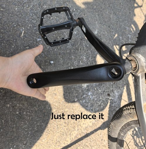 THALOUS Universal Bike Crank Arm 170mm Bicycle Left Crank Arm Available in Diamond Hole for MTB Mountain Bike Road Bike Ebike City Bike Exercise Bike