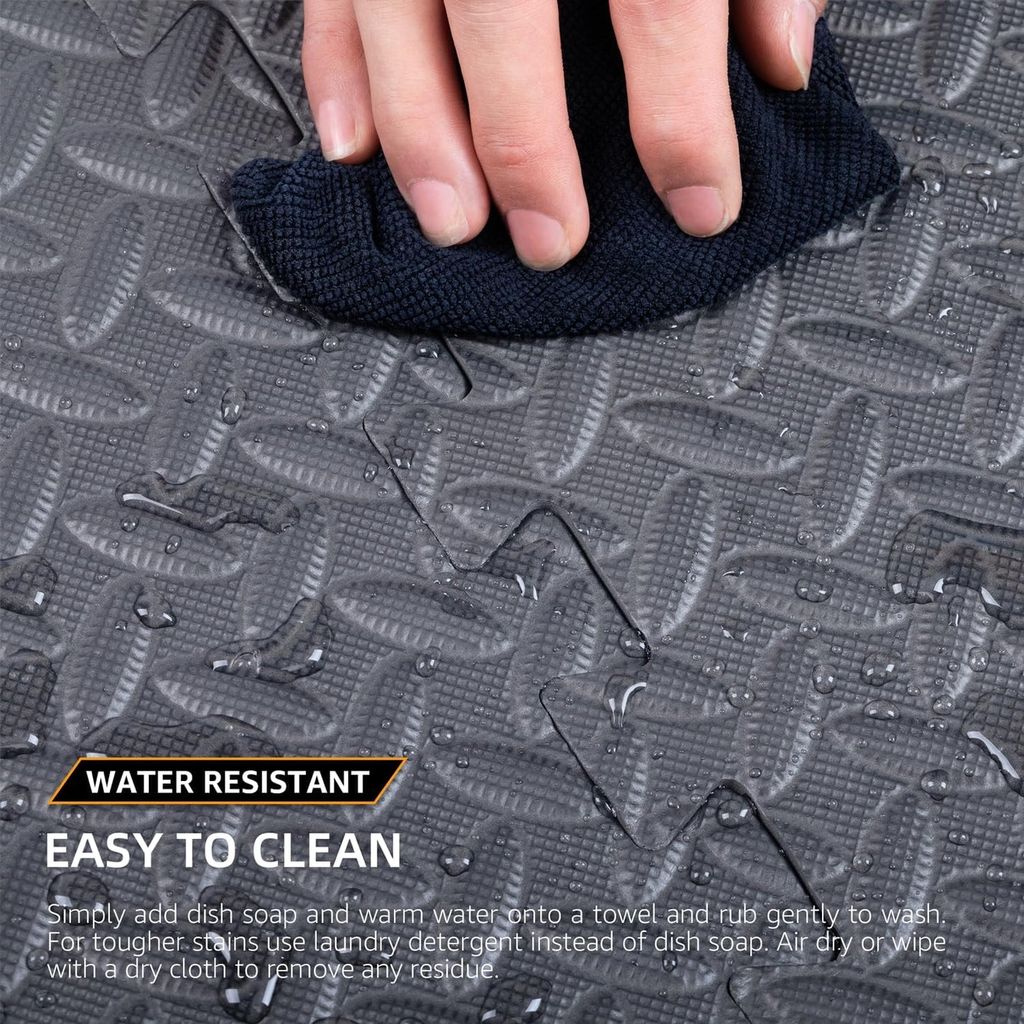 24 Pack, 96 SQFT - 24" x 24" - 1/2" Extra Thick Floor Exercise Mat for Home Gym or Floor Padding - High-Density EVA Interlocking Foam Floor Tiles for Gym Equipment, Play Area | Yoga, Cardio, Weights