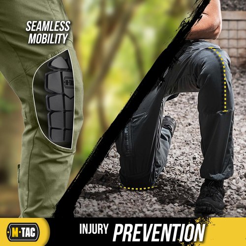 M-Tac Knee Pad Inserts for Men (2 PCs) - A Pair of Knee Pads for Construction and Tactical Pants - Memory Foam Elbow and Knee Pads for Work