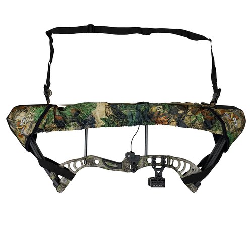 Slicker Weatherproof Bow Sling for Archery, Soft and Compact Bow Case for Hunting Gear Accessories, Cam and String Protector - Alpine Mountain Camo