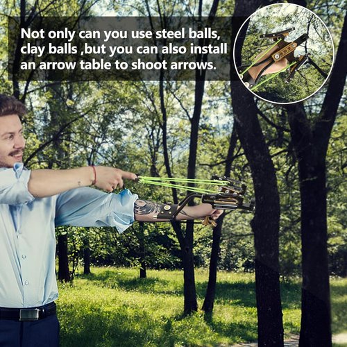 MVAIXZG Sling Shot for Adult，Wrist Rocket Hunting Slingshot??Powerful Tactical Accessories, Powerful Tactical Accessories, Ammo for Target Practice & Outdoor Adventures