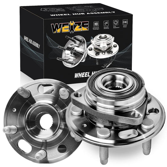 Front Wheel Bearing Hub Assembly 513288 for 2010 2011 2012 2013 2014 2015 2016 2017 Chevy Chevrolet Equinox 2014-2017 Chevy Impala 2013-2015 Chevy Malibu 2010-2017 GMC TERRAIN 5 Lugs w/ABS(2 PCS)