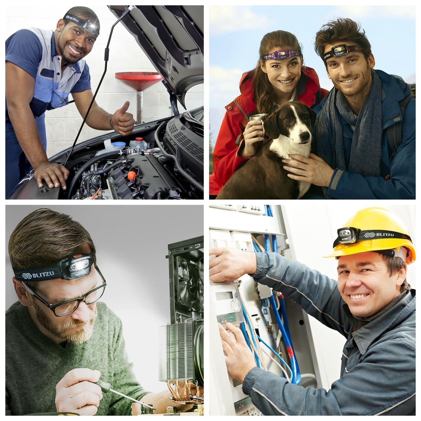 LED Headlamp Flashlight for Adults & Kids, Lightweight, Waterproof Head Lamp with White & Red Light, Comfortable Headband, Perfect for Running, Camping, Hiking, 3 AAA Batteries Included, Purple