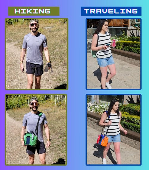 TA-DA Caddy Bag Everywhere you Go | Core Items are Bottle Phone Keys Wallets Etc., so Easy Access and more Convenient than Purse, Carrier, Crossbody, Messenger, Duffle, Fanny, Tote | W-7 H-10 L-10 |