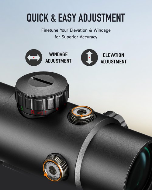 PINTY Red Green Dot Sight, 2 MOA Tactical Reflex Sight with 4 Reticle Patterns 5 Brightness Levels Flip Up Lens Cover for Rifle, 1x22mm Compact Rifle Scope Sight Fits 20mm Picatinny Weaver Rail