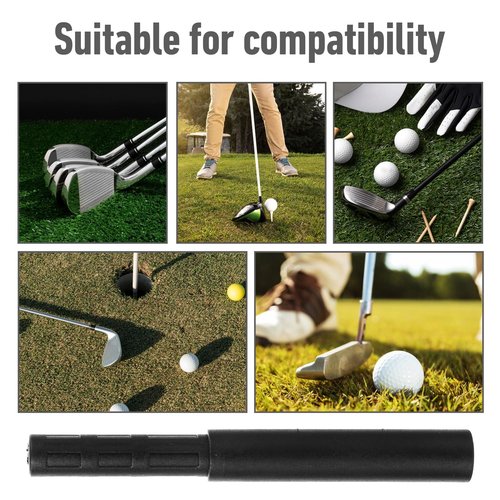 Bremorou 4 Pcs Golf Shaft Extension Golf Club Extension Rod Club Shaft Extensions Stick Extender Extensions for Graphite Shafts for Iron Wood Putter Accessories(Black)