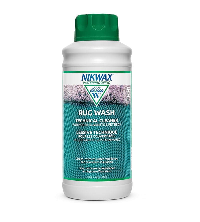 Nikwax Rug Wash 1L (33.8 fl oz) - Keeps Horse Blankets & Pet Beds Dry & Repaired