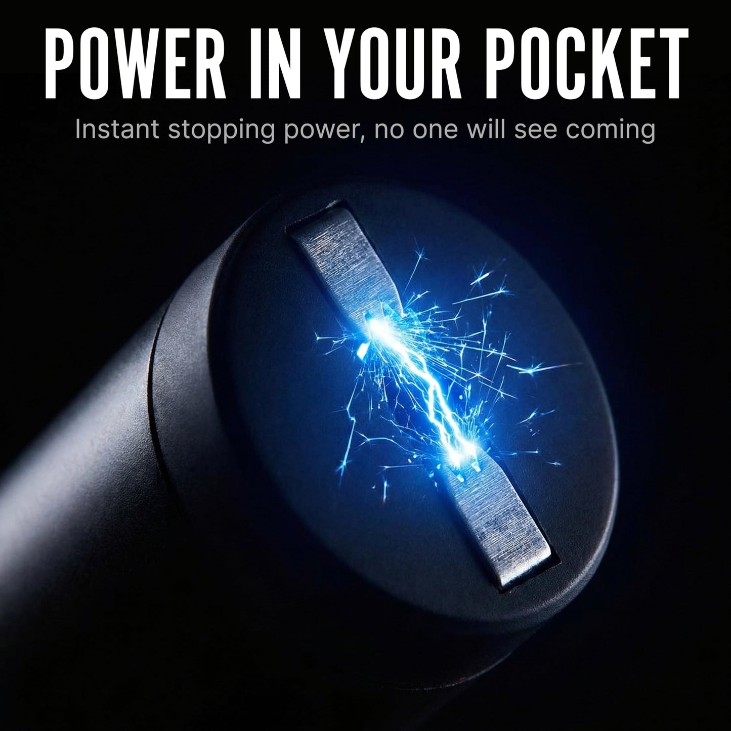 Streetwise Pain Pen 25,000,000 Volts Stun Gun for Self Protection - Tactical Stun Pen for Women and Men, USB Rechargeable, Battery Indicator, Durable Clip, Compact and Concealable for Protection