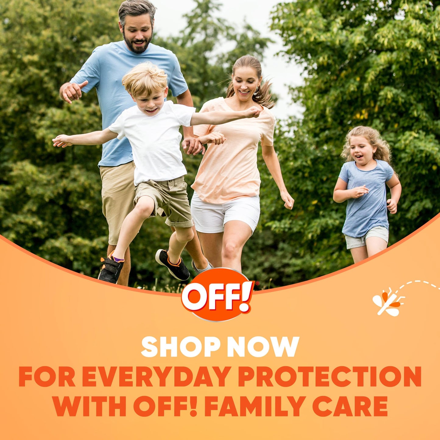 OFF! Family Care Mosquito & Tick Repellent Aerosol, Bug Spray Containing 15% DEET, Smooth & Dry Bug Spray, 4 Oz (Pack of 2)