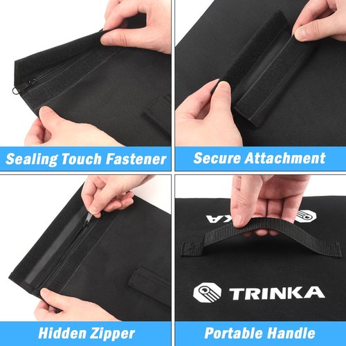 4PCS Sports Net Sandbags, All Sport Sandbags, Weighted Anchors for Baseball Nets, Soccer Goals, Golf Nets, Football Nets, Hockey Nets and More, Black