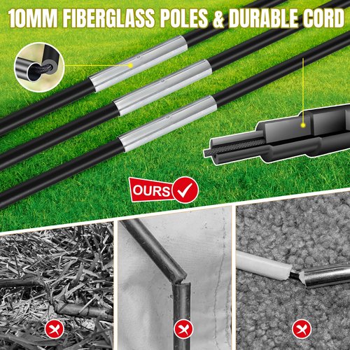 Soccer Goals for Backyard Set, Portable Kids Toddler Soccer Net 6' x 4', Pop Up Soccer Goal Soccer Training Equipment with Size 4 Soccer Ball, Carry Bag, Games, Sports, Outdoor Play, Youth