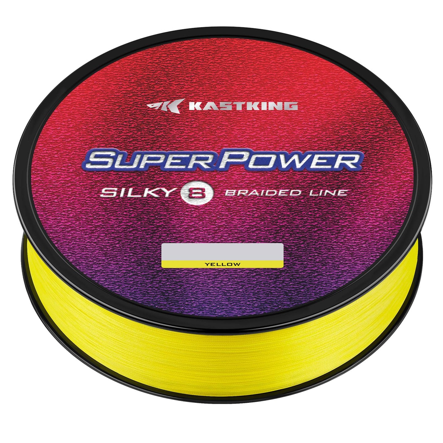 KastKing Superpower Silky8 Braided Fishing Line, Yellow, 8 Strands, 50 LB, 300 Yds