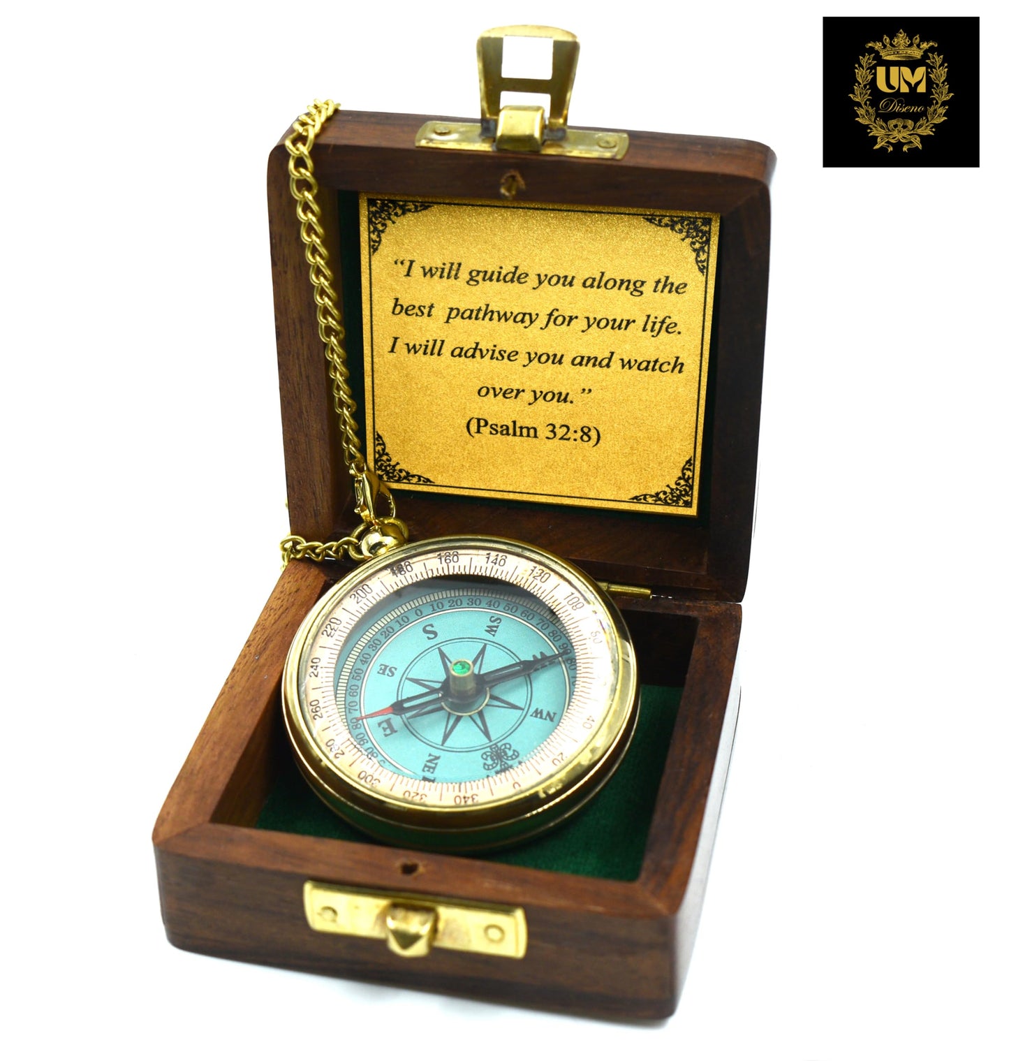 I Will Guide (Psalm 32:8) Communion & Confirmation Gift for Teenage Boys | Sentimental & Inspirational Present | Baptism Religious Gifts for Men, Christian, Catholic, Graduation.