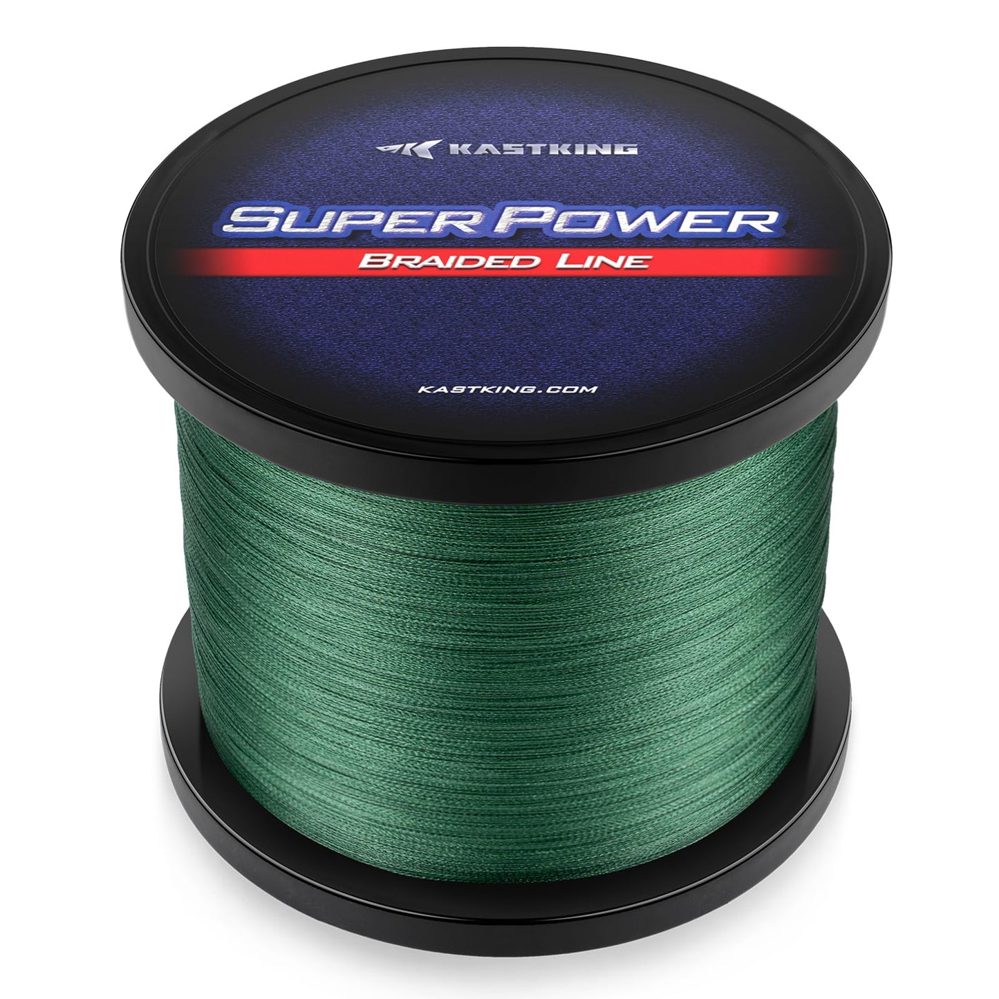 KastKing Superpower Braided Fishing Line, Moss Green, 25 LB, 500+47 Yds