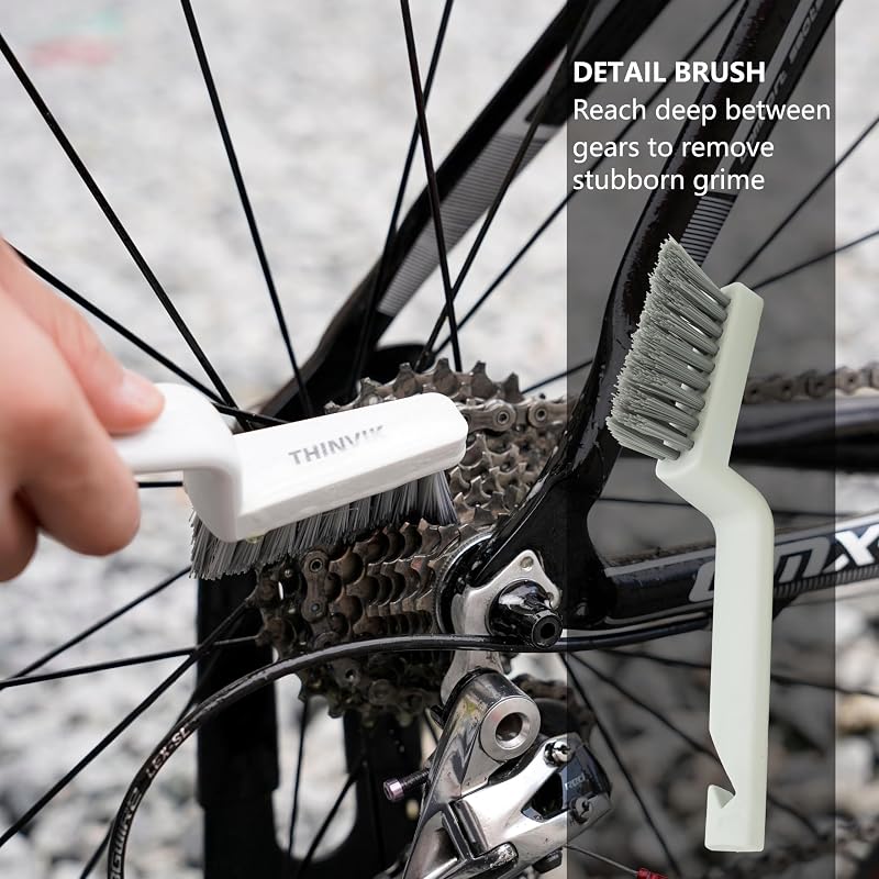 Dry Lube Bike Cleaning Kit with 500ml Biodegradable Degreaser, 60ml Lube & 4 Brushes – Variation: Dry Lube