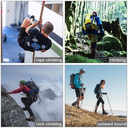 Intra-FIT Climbing Gloves Anti-Slip Rope Gloves, Perfect for Rappelling, Rescue, Rock/Tree/Wall/Mountain Climbing, Adventure, Outdoor Sports Gloves