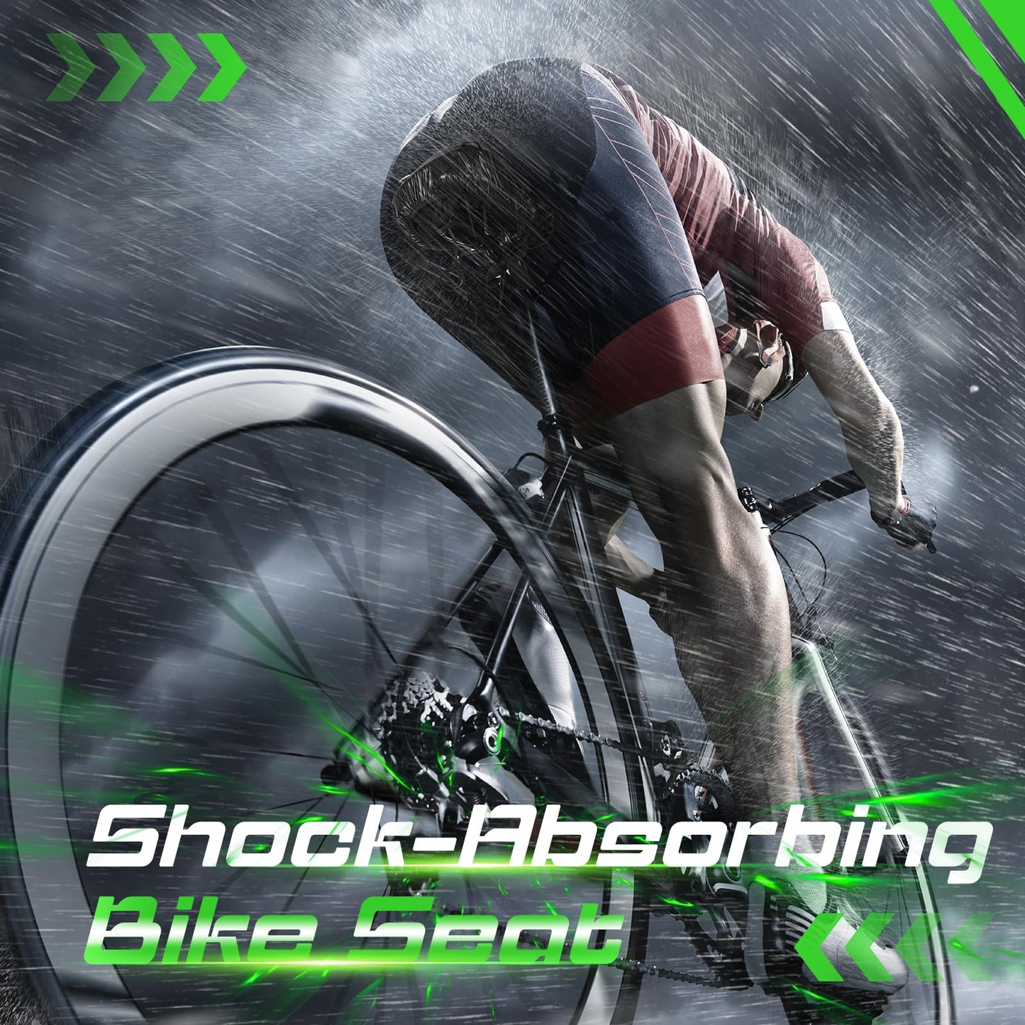 Zacro Bike Seat Cushion - Gel Padded Bike Seat Cover for Men Women Comfort, Extra Soft Exercise Bicycle Seat Compatible with Peloton, Outdoor & Indoor Bike Saddles