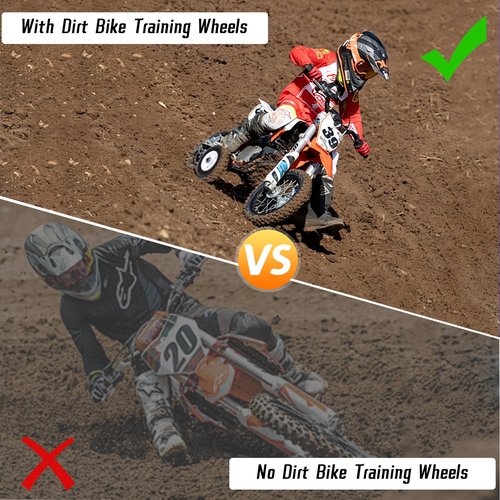 Dirt Bike Training Wheels 50cc for razor MX125 MX350 MX400 MX500, for honda CRF50 XR50 Z50, for yamaha PW50 TTR50 ktm 50cc Mini Senior Adenture, fit for All Kinds of 50CC Dirt Bike